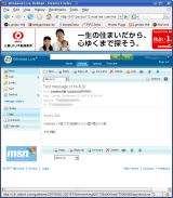 Hotmail transcoded Thai into Japansese!