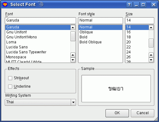 Font Dialogue